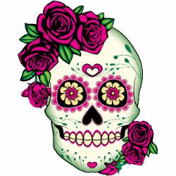 Sugar Skull with Roses
